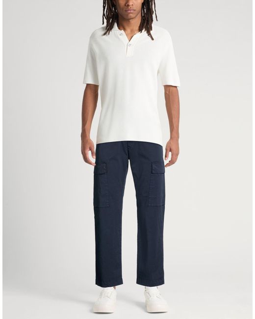 Barena Blue Pants Cotton, Elastane for men