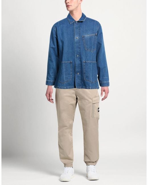 Setchu Blue Denim Outerwear Cotton, Washi (Japanese Paper) for men