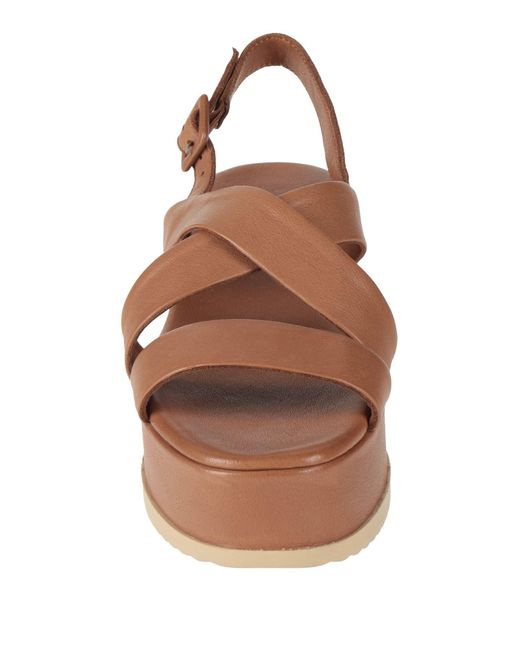 BUENO Brown Sandals