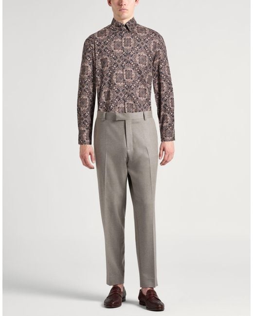 Brunello Cucinelli Brown Shirt for men