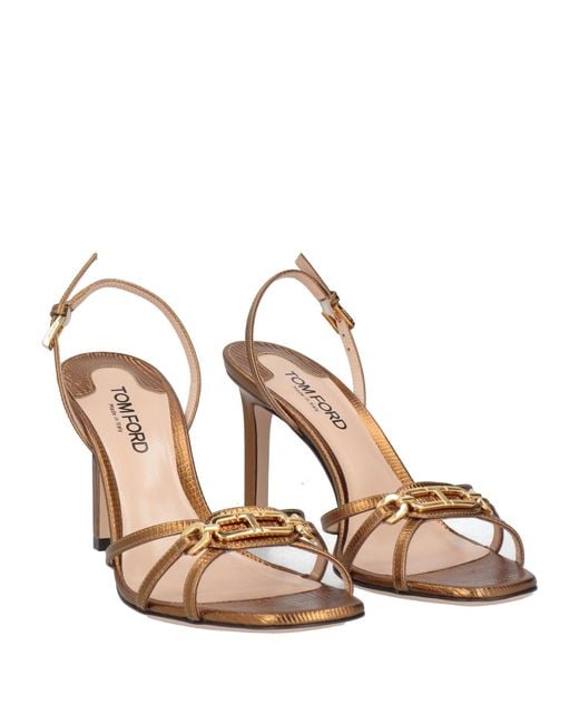 Tom Ford Metallic Sandals