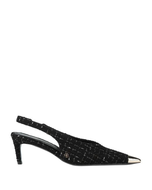 Anine Bing Black Pumps Textile Fibers