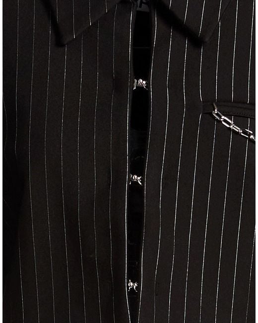 Ganni Black Jacket Ecovero Viscose, Polyester, Elastane