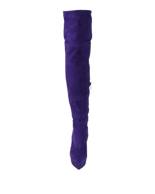 Gianvito Rossi Purple Boot Leather