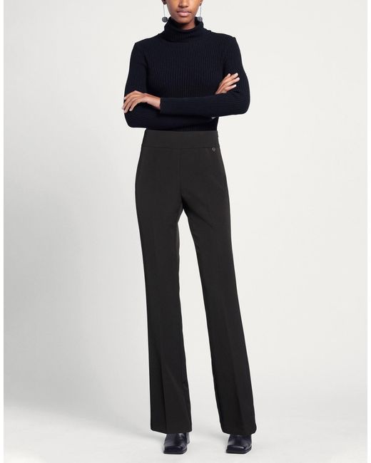 Please Black Pants Polyester, Elastane