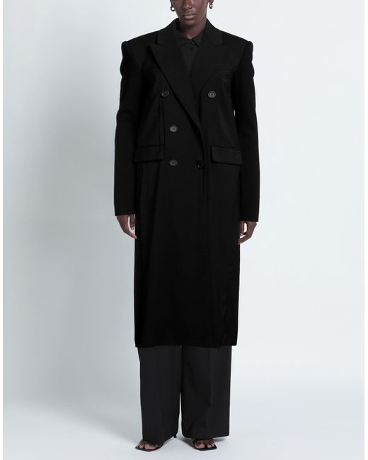 Sportmax Black Overcoat & Trench Coat