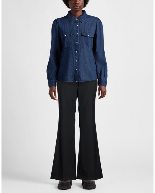 Sandro Black Pants Wool, Polyester