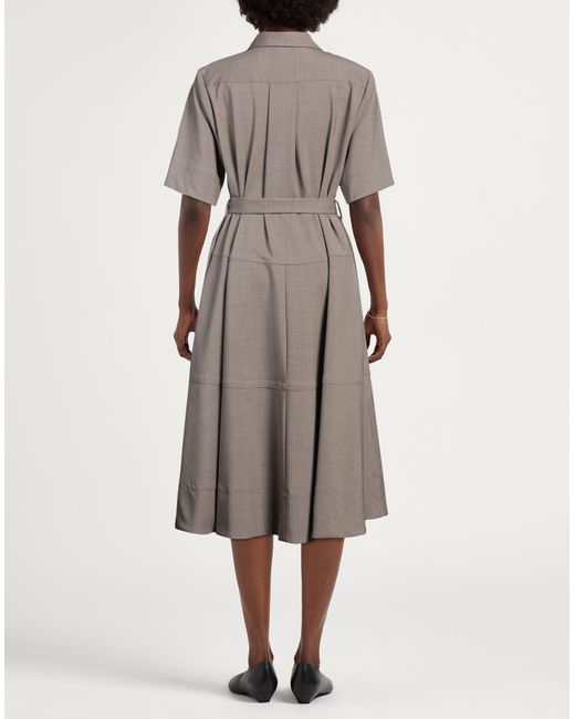 P.A.R.O.S.H. Natural Midi-Kleid