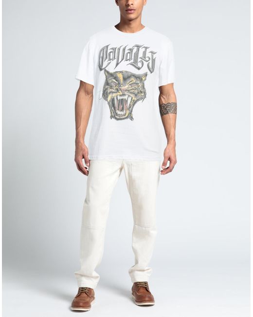 Roberto Cavalli White T-shirt for men