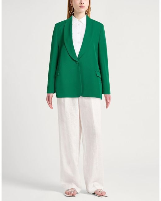 Hanita Green Blazer Polyester, Elastane