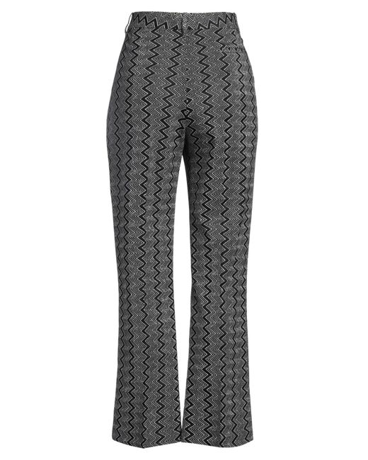 Missoni Gray Pants Viscose, Metallic Fiber, Polyamide