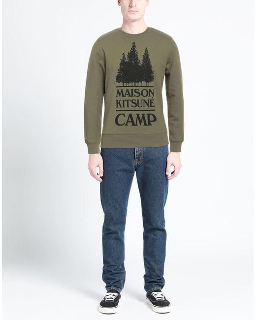 Maison Kitsuné Green Sweatshirt for men