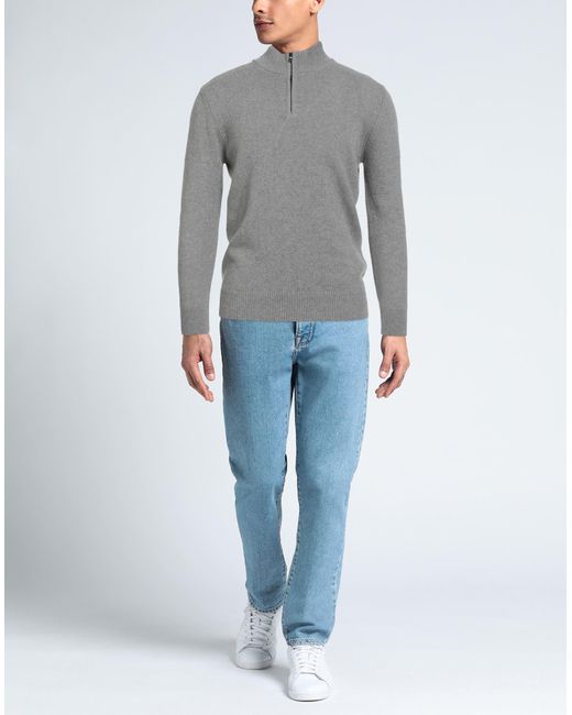 Aragona Gray Turtleneck Cashmere for men