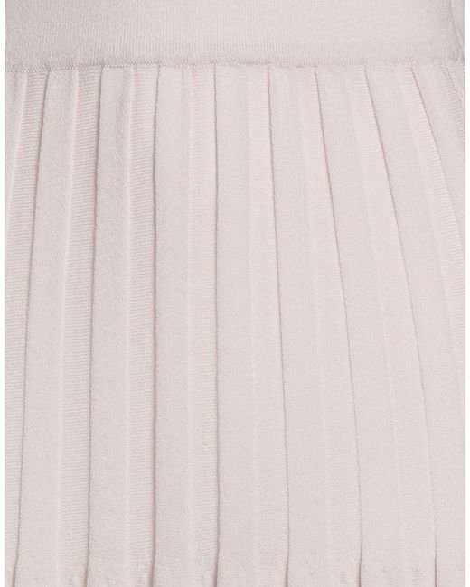 Fedeli White Light Midi Skirt Virgin Wool, Polyester