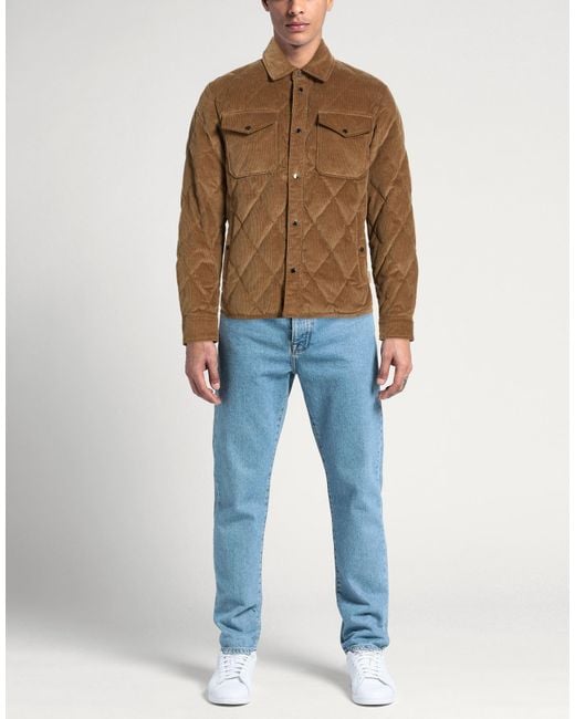 Woolrich Brown Puffer Cotton for men