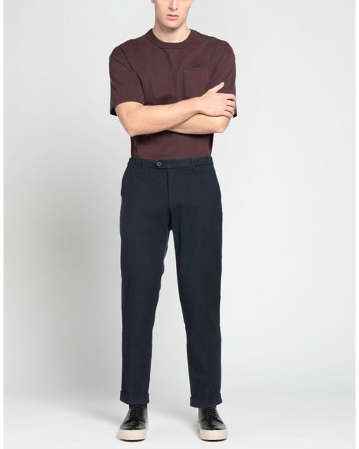 0/zero Construction Blue Pants Cotton, Polyester, Elastane for men