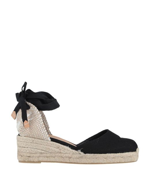Castaner Black Espadrilles Textile Fibers