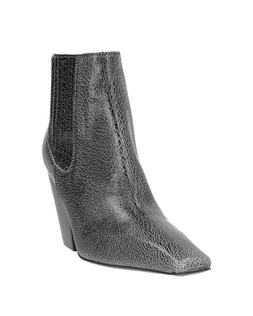Casadei Gray Ankle Boots Leather