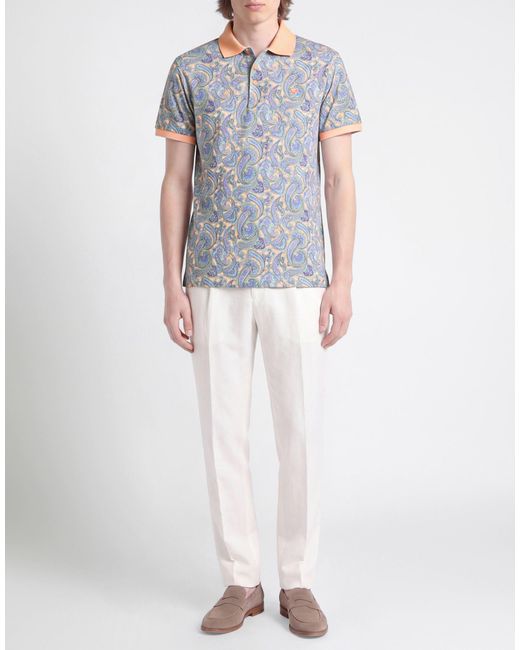 Polo Etro de hombre de color Blue