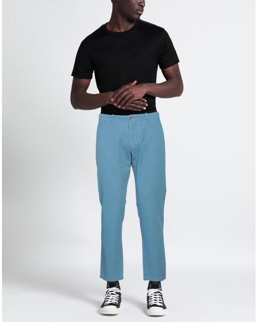 Yan Simmon Blue Trouser for men