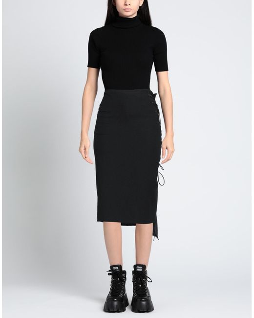 Limi Feu Black Midi Skirt