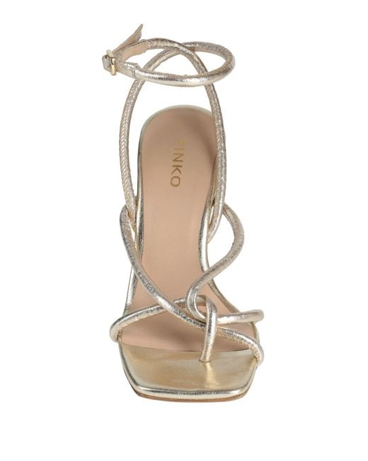 Pinko Metallic Toe Post Sandals