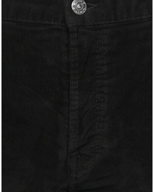 Dondup Black Pants Cotton, Lyocell, Elastane for men