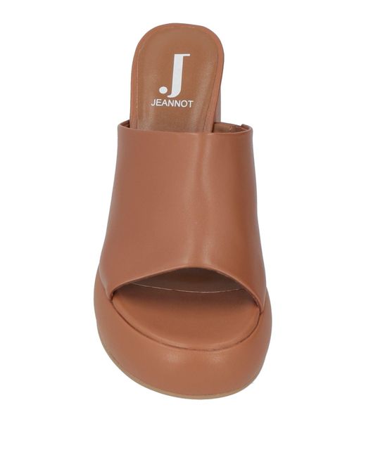 Jeannot Brown Sandals