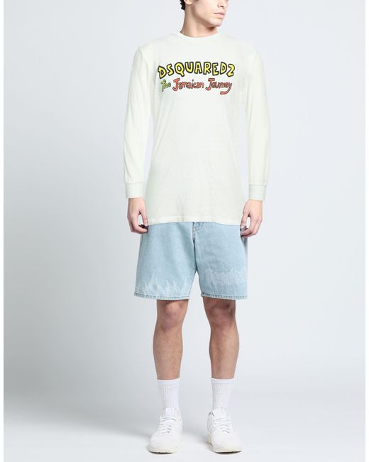 DSquared² White T-shirt for men