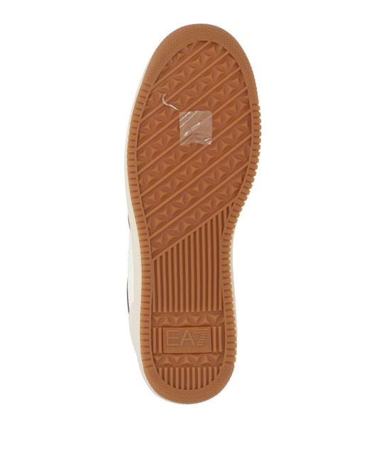EA7 White Ivory Sneakers Polyester for men