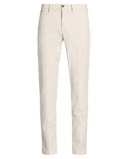 Manuel Ritz Natural Camel Pants Cotton, Elastane for men