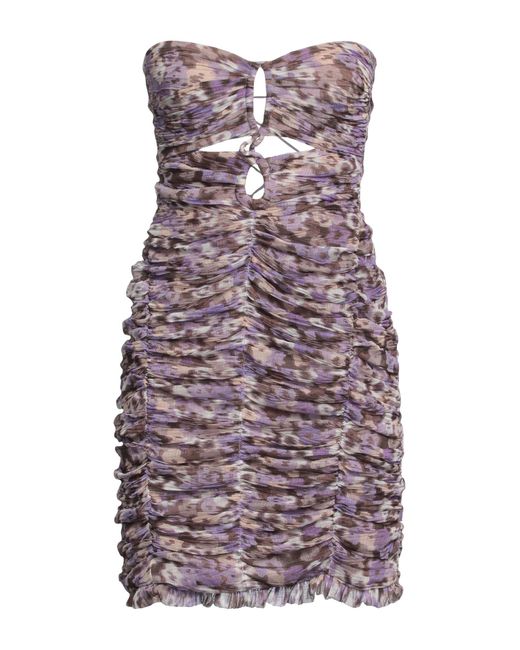 Sabina Musayev Purple Mini Dress