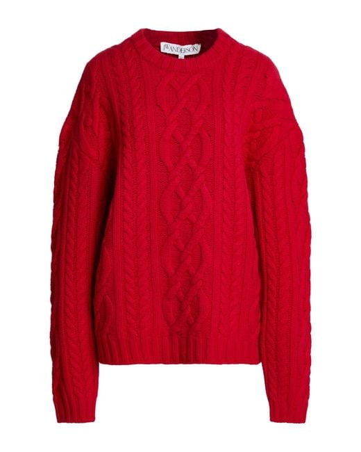 J.W. Anderson Red Sweater Wool