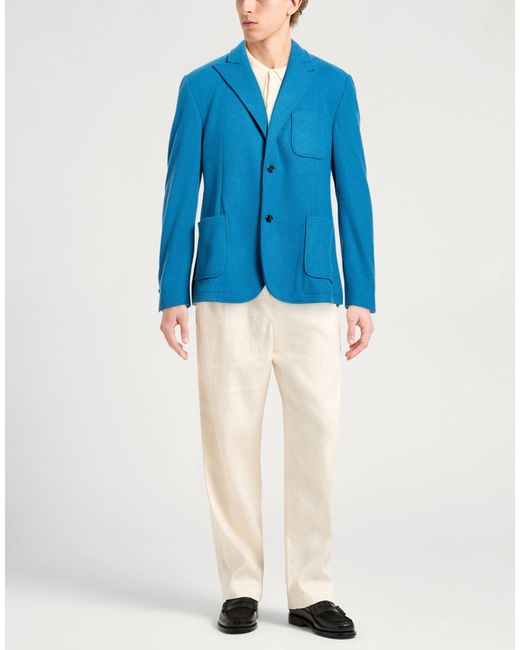 Daniele Alessandrini Blue Blazer for men