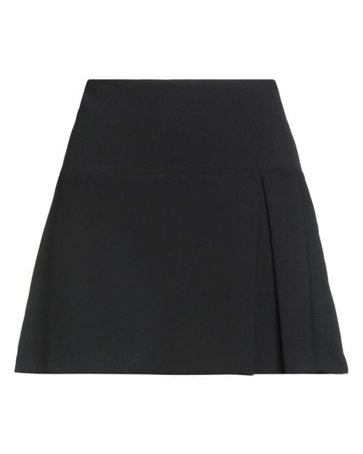 Alpha Studio Black Mini Skirt Polyester, Elastane