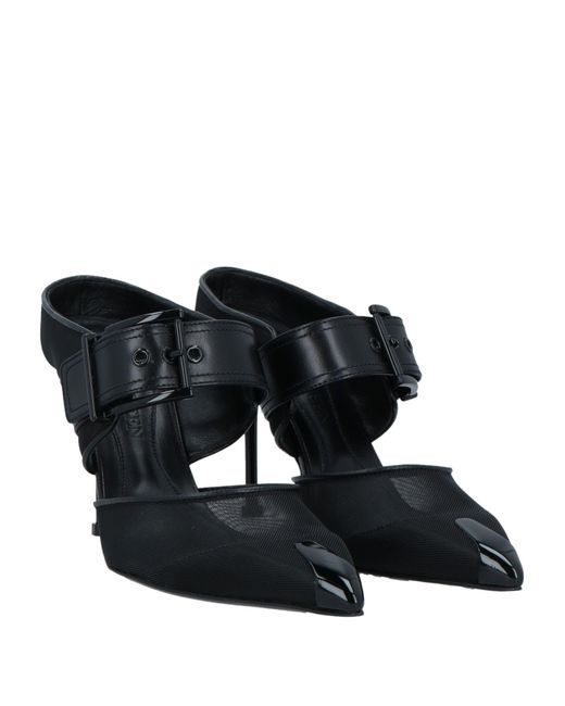 McQueen Black Mules & Clogs