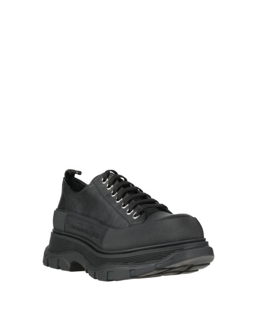 McQueen Black Lace-Up Shoes for men