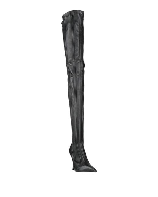 Mugler White Boot Leather