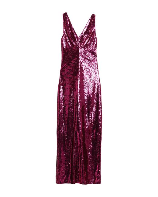 Elisabetta Franchi Purple Maxi Dress