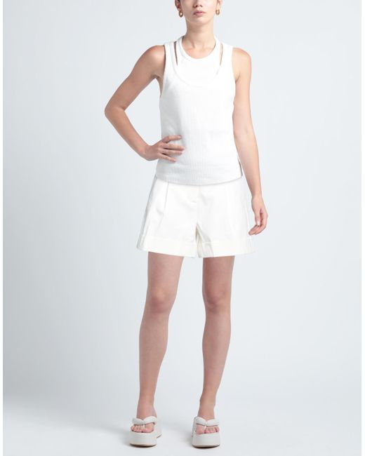 Lacoste White Shorts & Bermuda Shorts