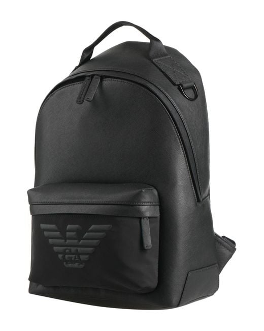 Emporio Armani Black Rucksack for men