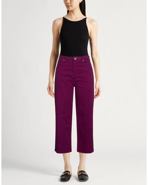Fedeli Red Pants Cotton, Cashmere, Elastane