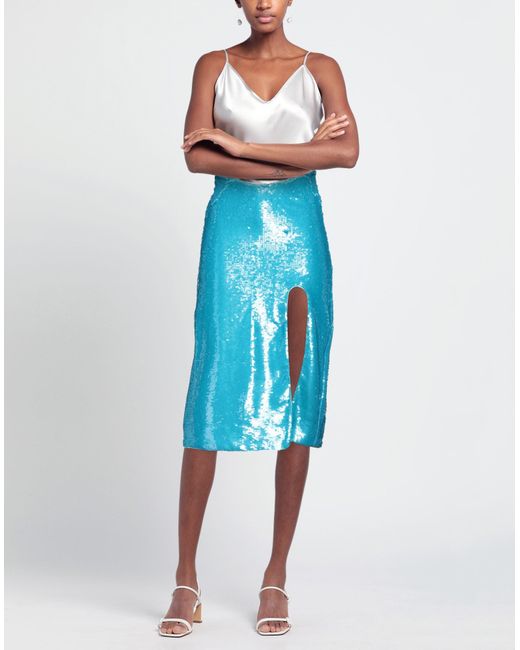 Ganni Blue Midi Skirt