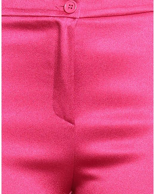 Éclà Pink Fuchsia Pants Polyester