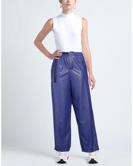 White Sand Blue Pants Polyester