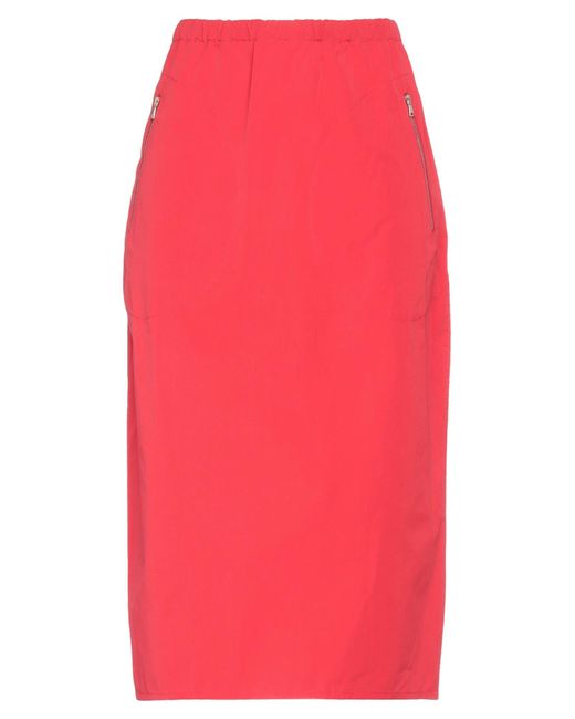 Sofie D'Hoore Red Midi Skirt