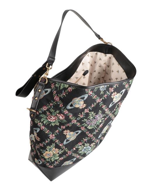 Vivienne Westwood Black Handbag Textile Fibers