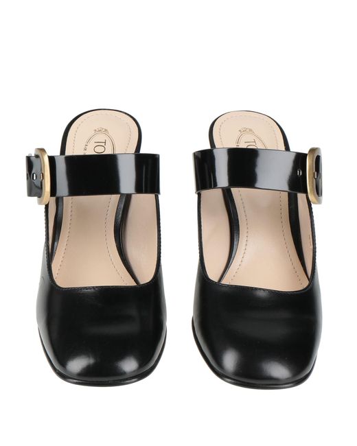 Tod's Black Mules & Clogs