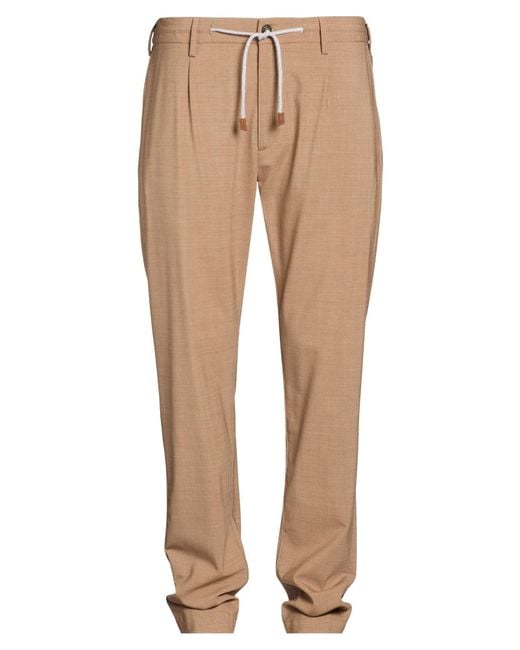 Eleventy Natural Pants Wool, Elastane for men