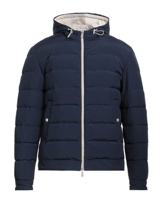 Eleventy Blue Puffer Wool, Polyamide for men